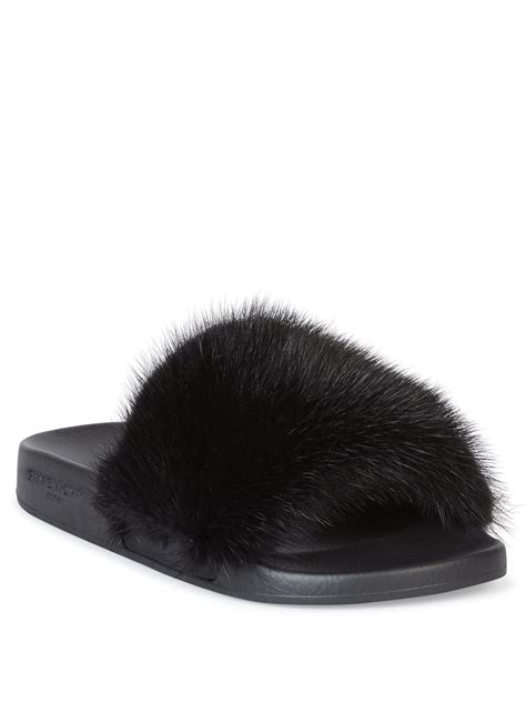 givenchy mink slides saks